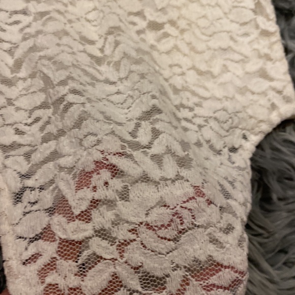 Zara White Lace Bodysuit Women’s Size Small NWT Adjustable Straps Sheer - Picture 7 of 9